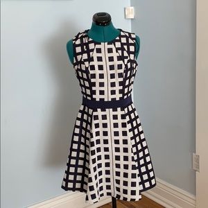 Jessica Simpson blue Geometric dress
